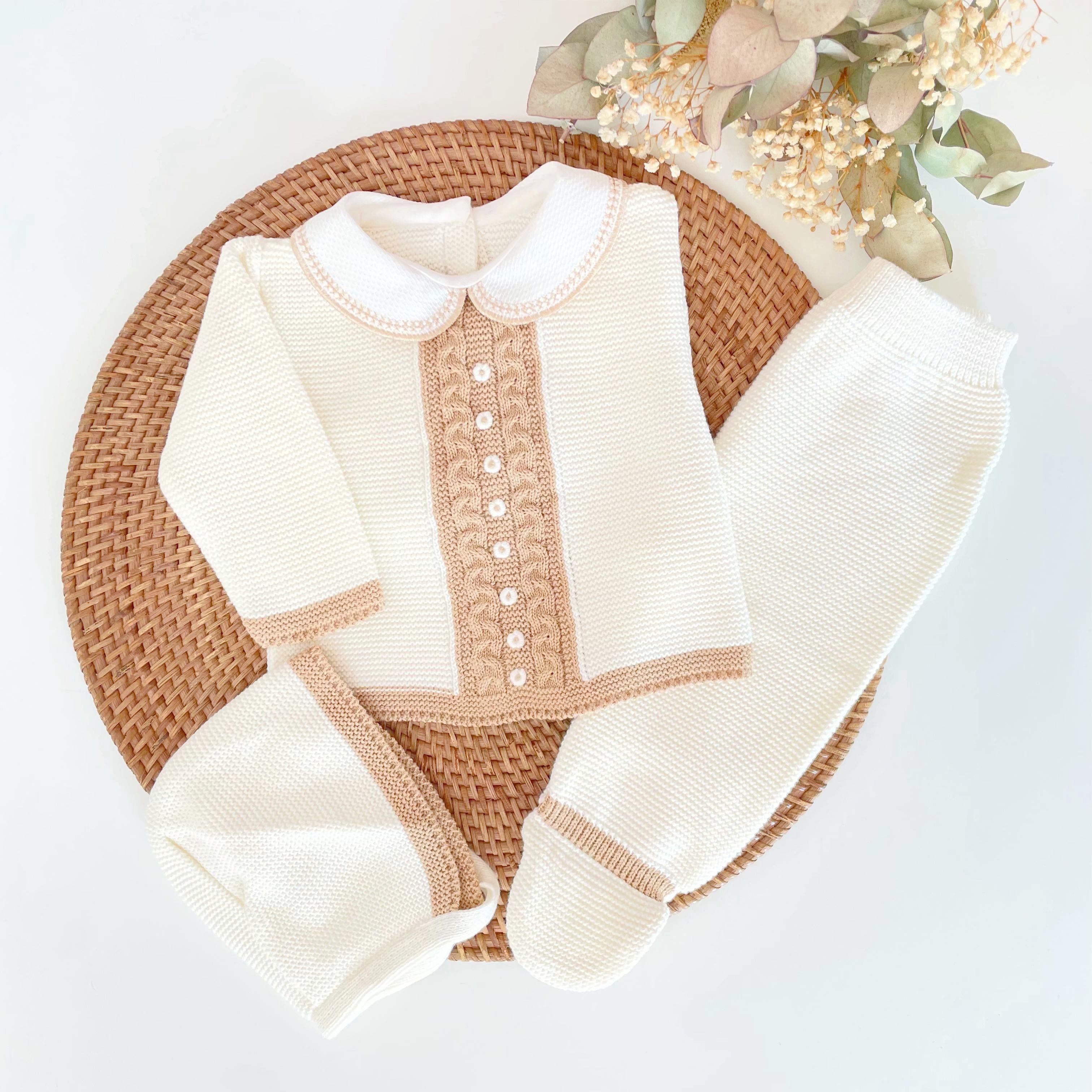 Suances Three Piece Knitted Outfit (4 Colors Available)