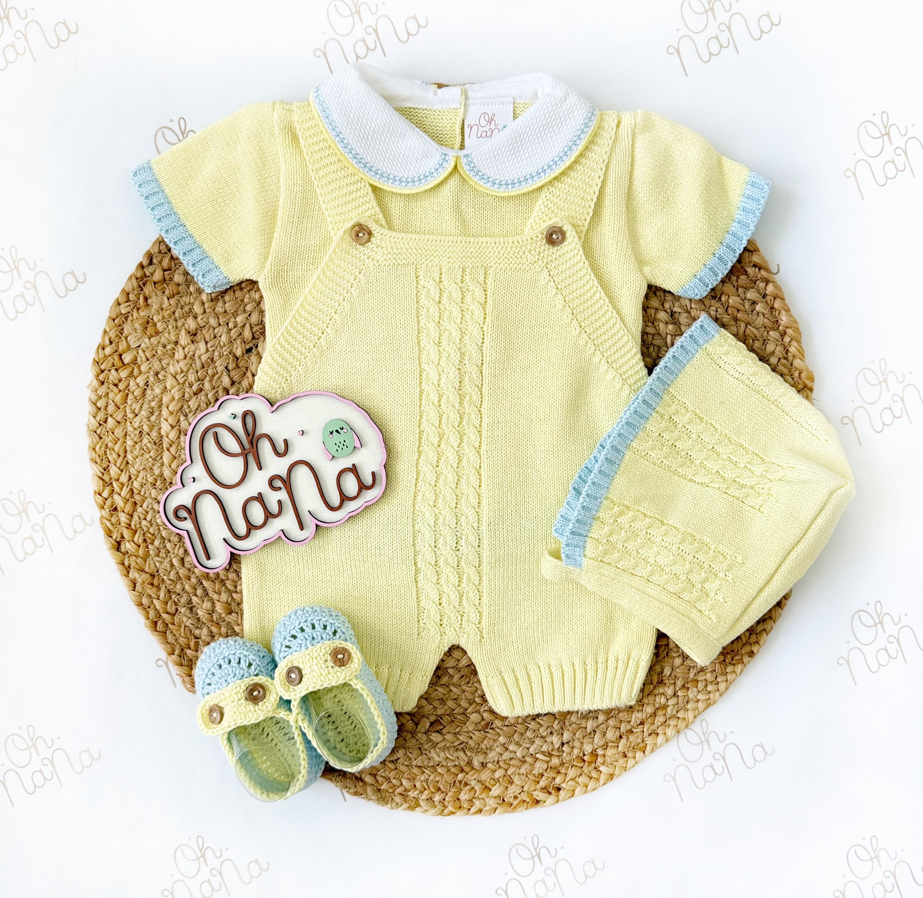 Simon 4 Piece Knitted Outfit (7 Colors Available)