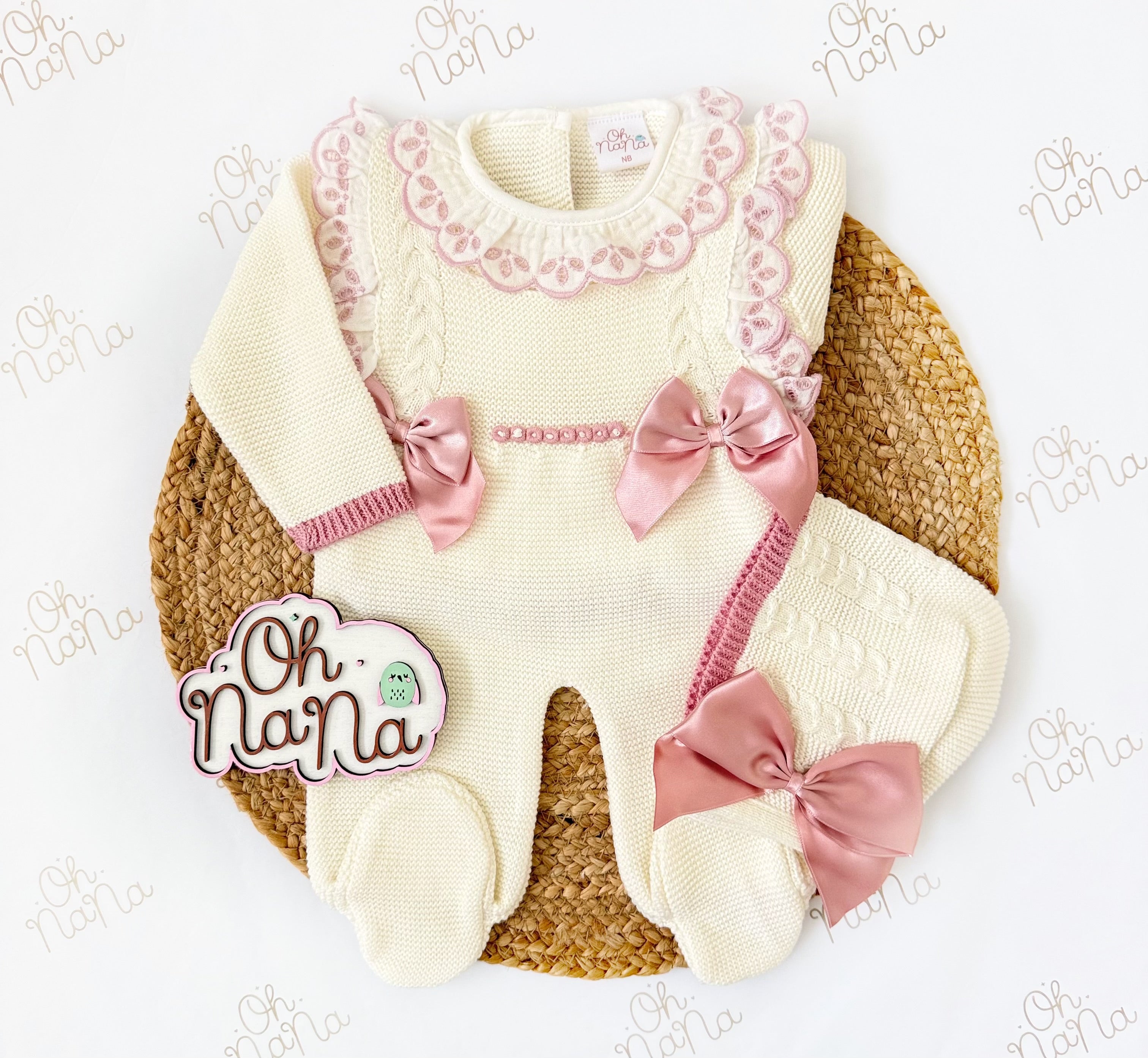 Fairy Three Piece Knitted Outfit (2 Colors Available)