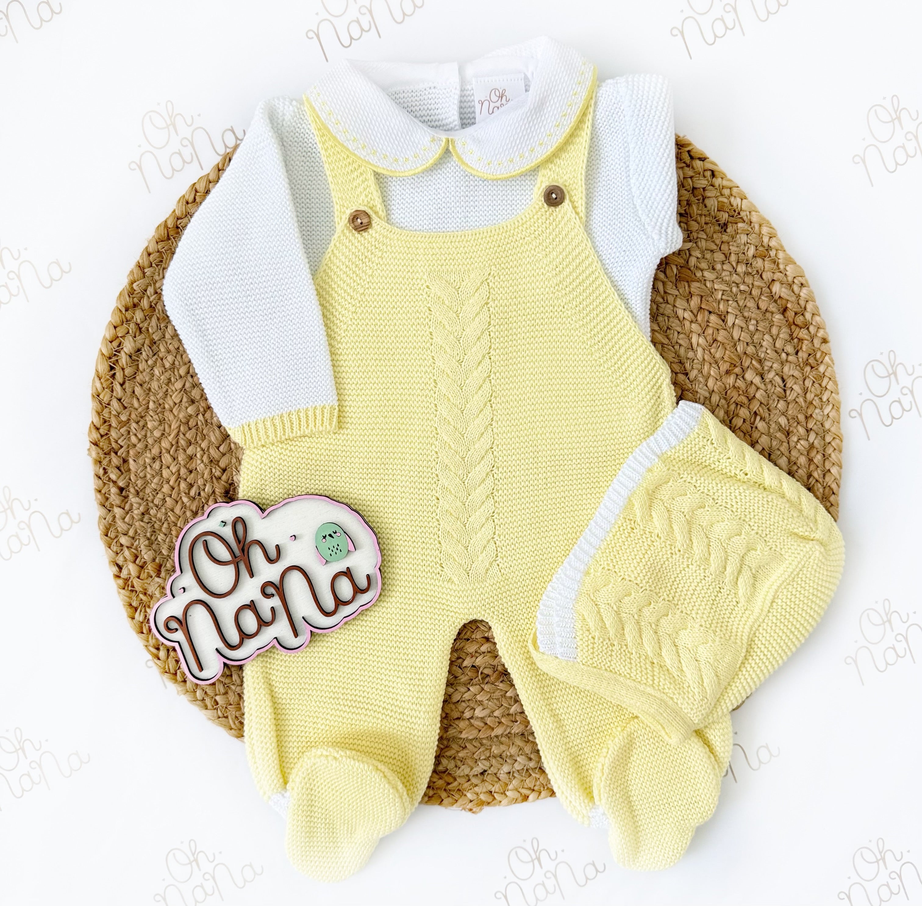 Mediterraneo Three Piece Knitted Outfit (5 Colors Available)