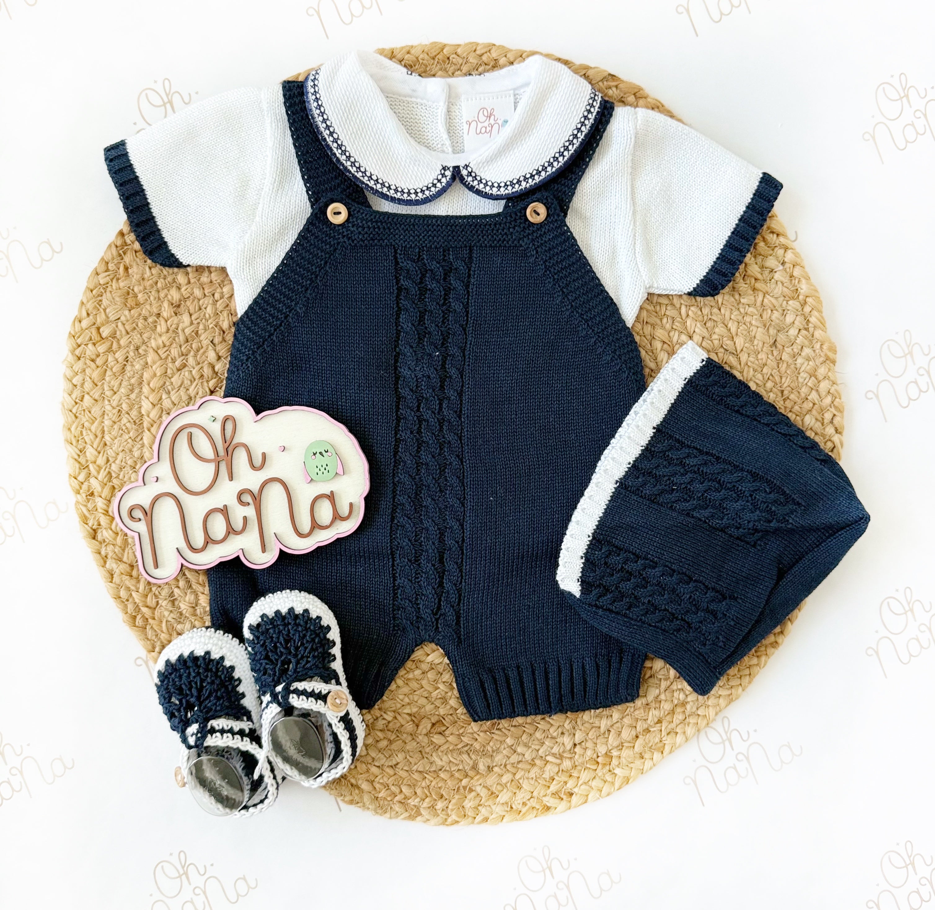 Simon 4 Piece Knitted Outfit (7 Colors Available)