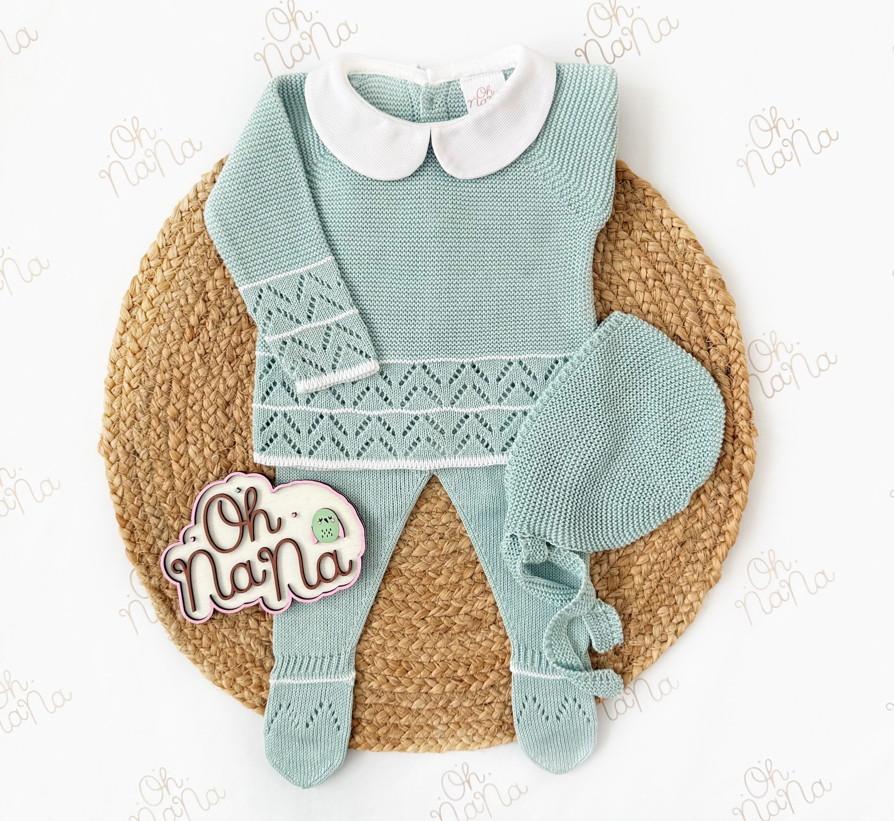 Alfie Newborn Three Piece Outfit (4 Colors Available)