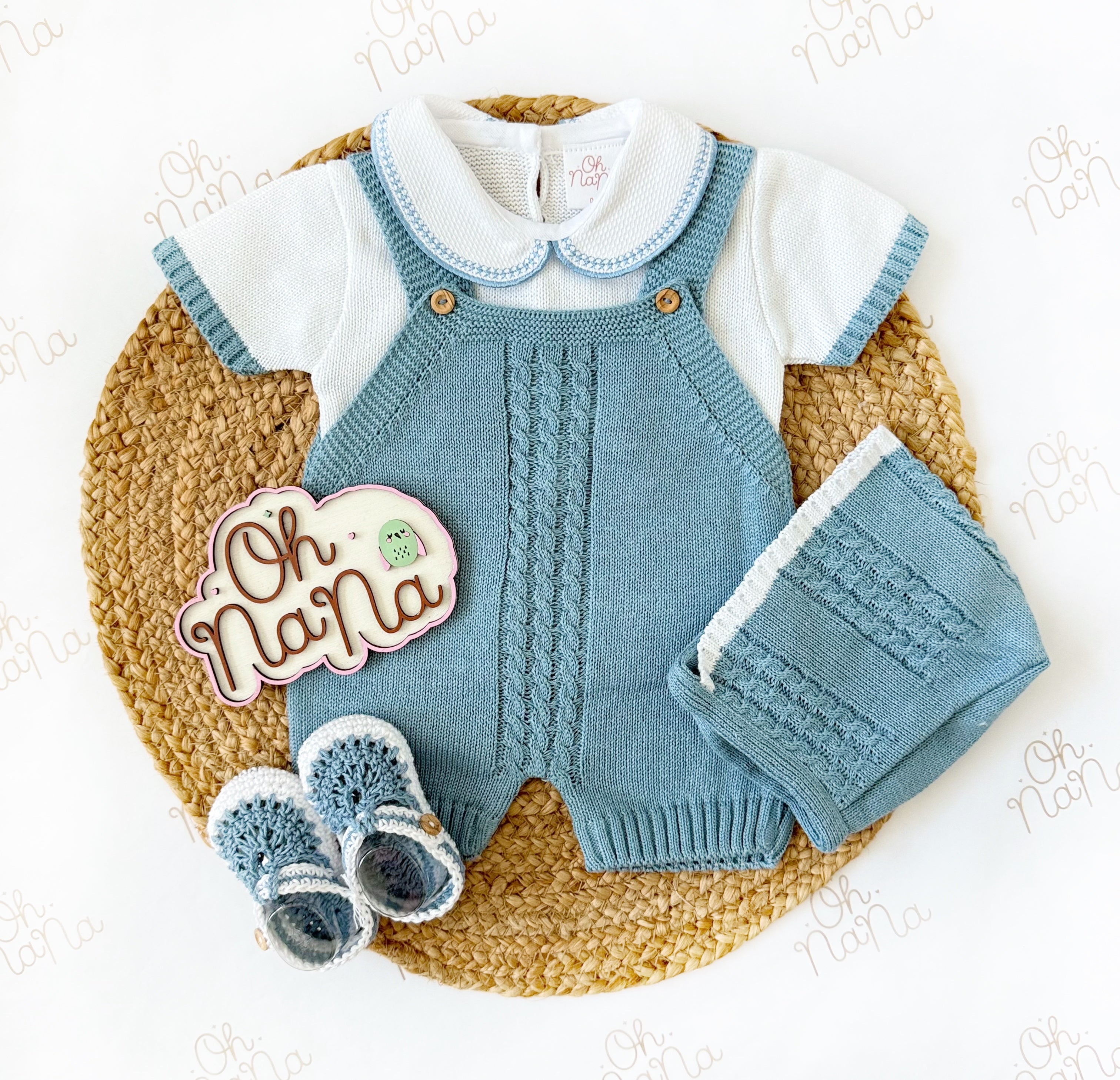 Simon 4 Piece Knitted Outfit (7 Colors Available)